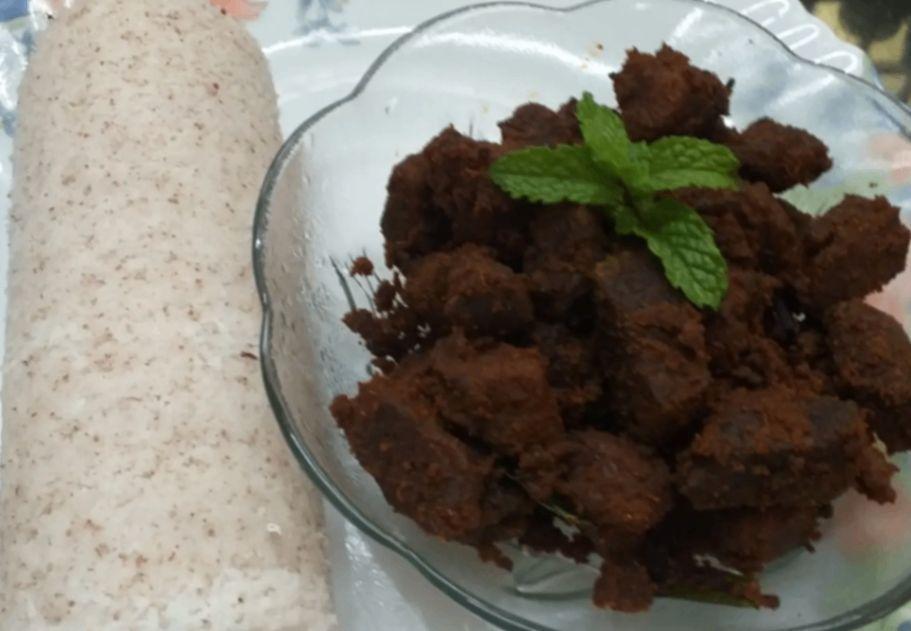 Puttu And Beef fry