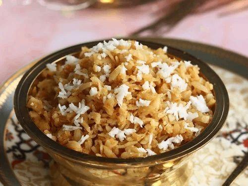 Rice Flakes With Jaggery And Coconut 