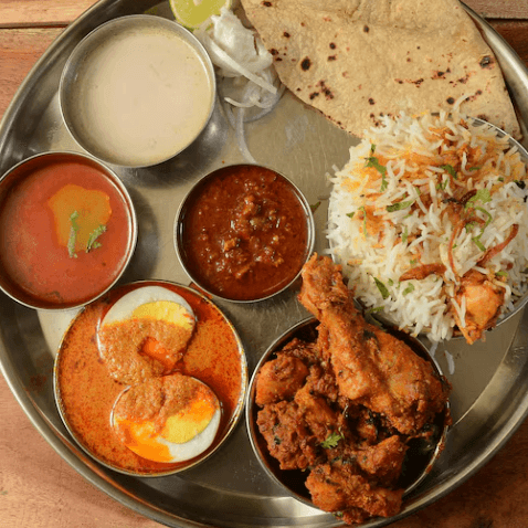 Chicken Fry Thali