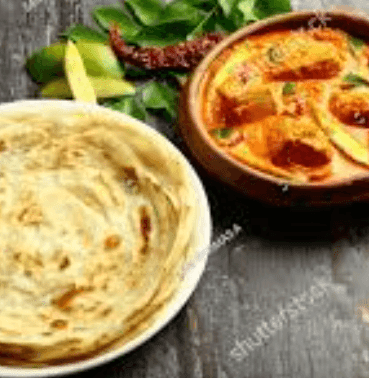 Kerala Porotta And Fish Curry