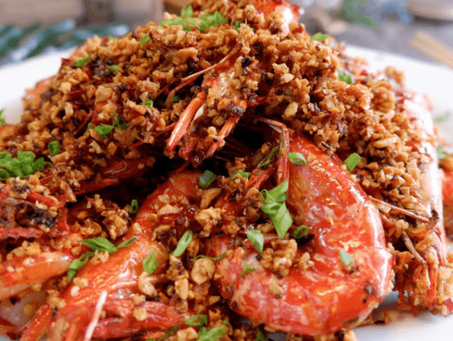 Deep Fried Shrimp With Garlic