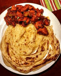 Porotta And Chilli Chicken
