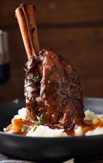 Slow-Cooked Lamb Shank