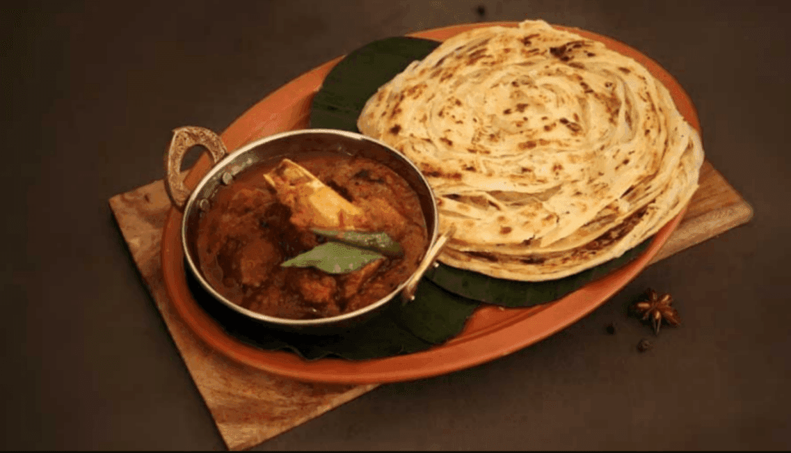 Porotta And Mutton  Curry 