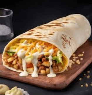 Cheesy Chicken Shawarma