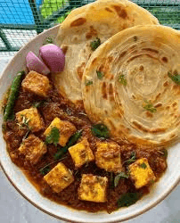 Kerala Porotta And Paneer Butter Masala