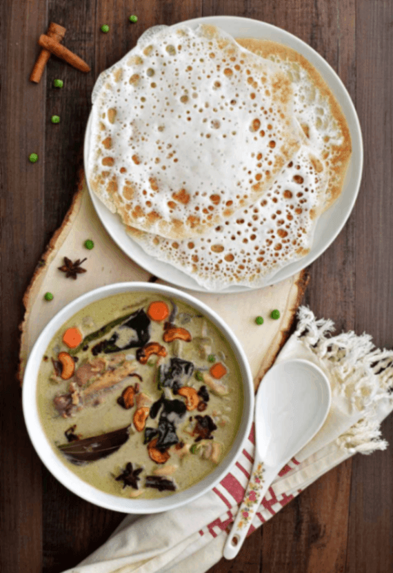 Chicken Stew With Appam