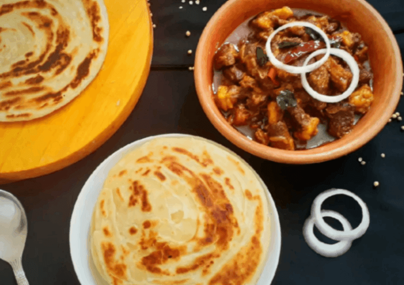 Kerala Porotta And Beef Curry