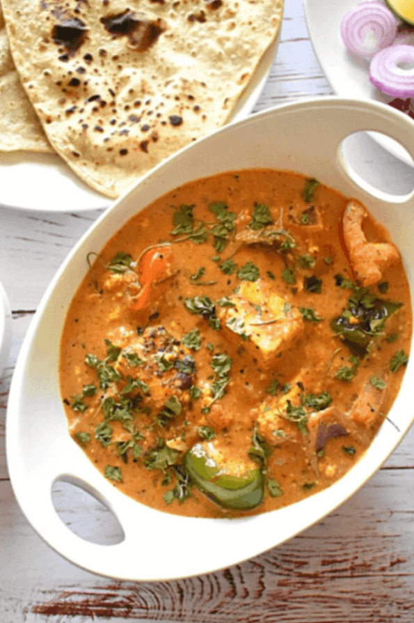Paneer Tikka Masala With Naan