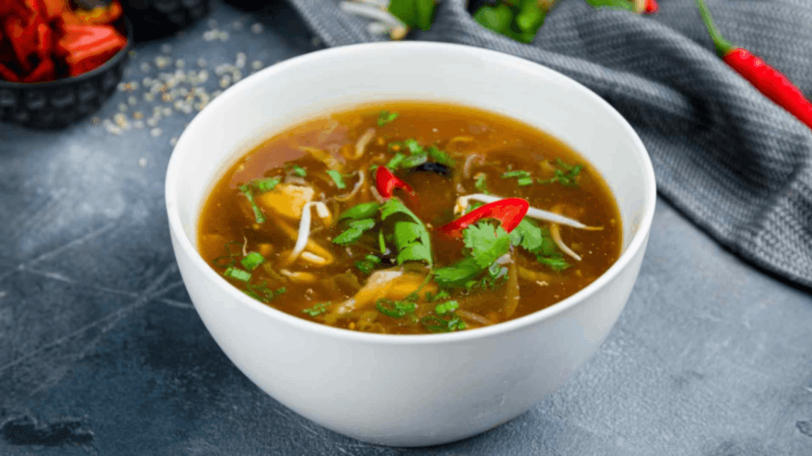 Hot And Sour Chicken Soup
